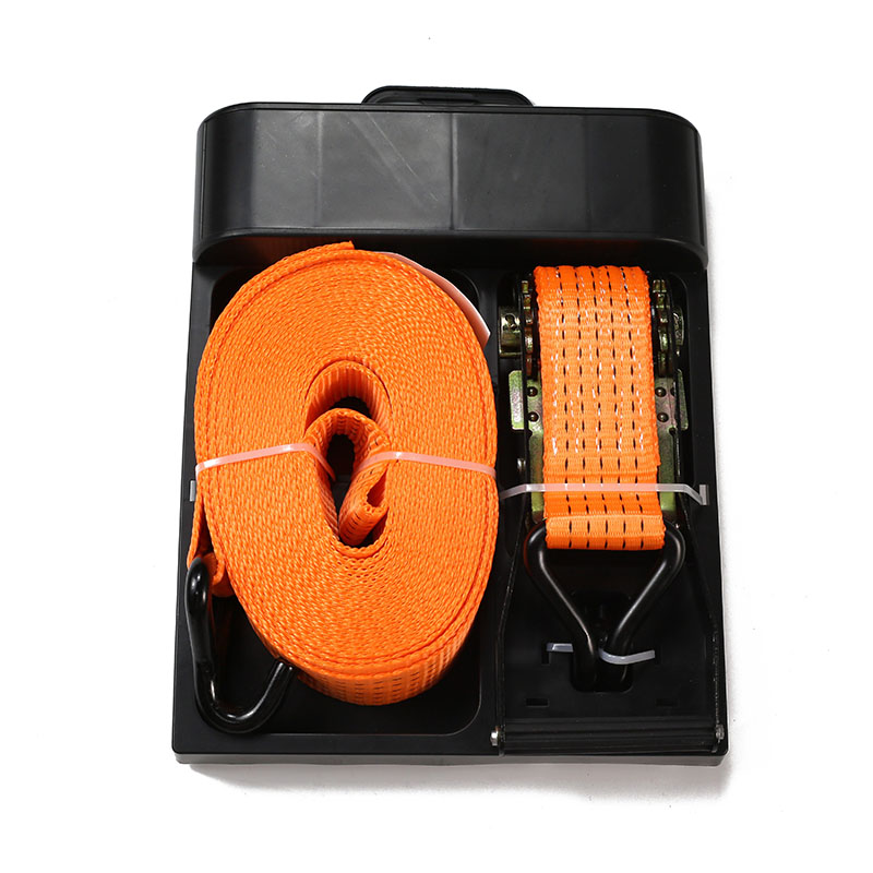 Reketo dirželis 50 mm plastikiniame dėkle